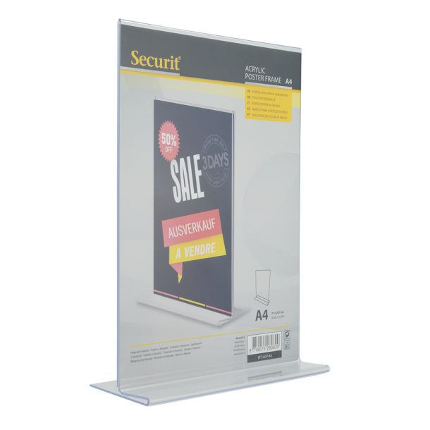 A4 acrylic display frame