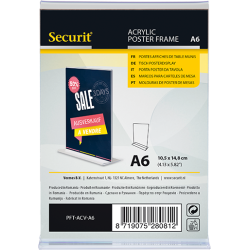 A6 display frame in acrylic