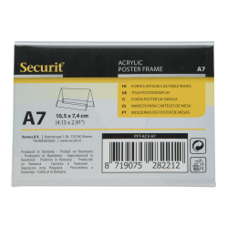 A7 acrylic display frame