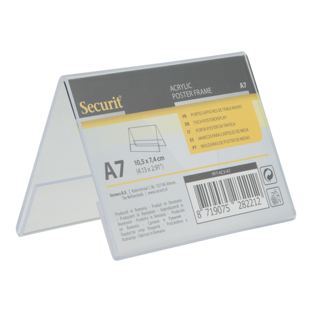 A7 acrylic display frame