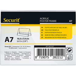 A7 acrylic display frame