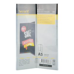 Y-shaped A5 display frame in acrylic