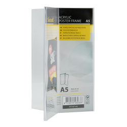 Y-shaped A5 display frame in acrylic