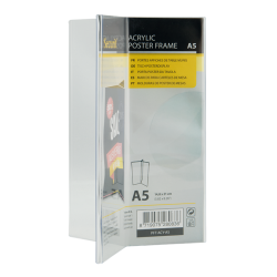 Y-shaped A5 display frame in acrylic