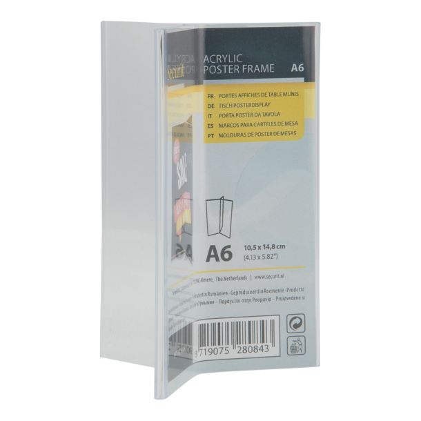 Y-formet A6 acrylic display frame