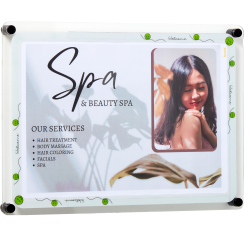 A4 wall-mounted/hanging acrylic display frame "Smiley"