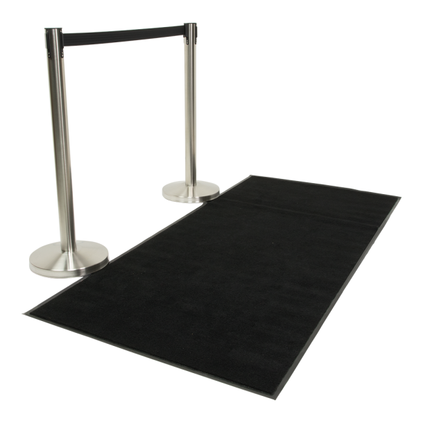 Non-slip carpet black