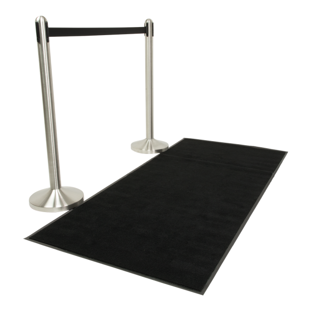 Non-slip carpet black