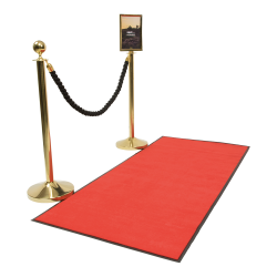 Non-slip carpet red