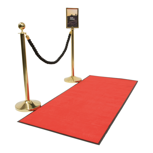 Non-slip carpet red