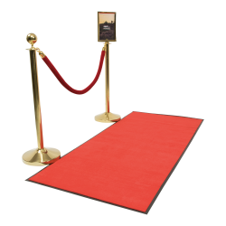 Non-slip carpet red