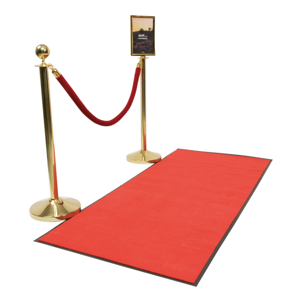 Non-slip carpet red