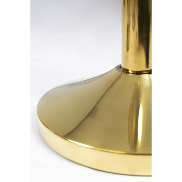 Classic Gold barrier post on foot stainless steel