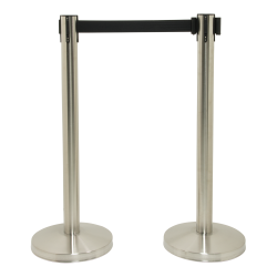 Barrier set Budget in brushed stainless steel