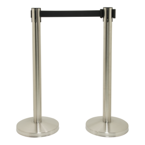 Barrier set Budget in brushed stainless steel