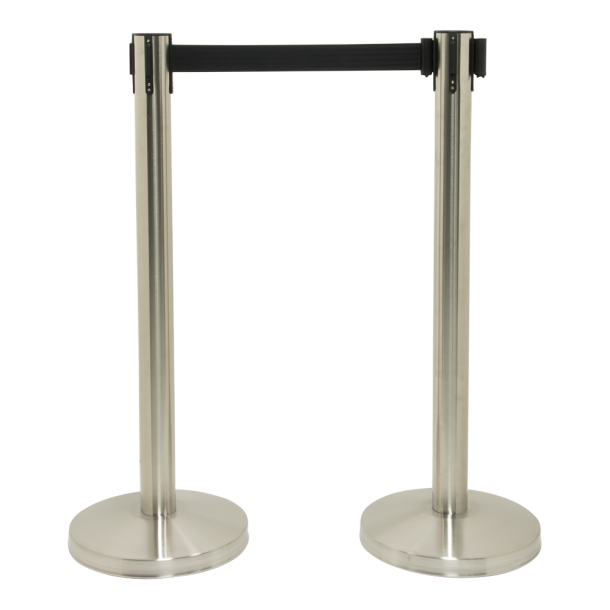 Barrier set Budget in brushed stainless steel