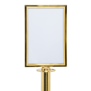 Klassiskt Guld topskylt A4 rostfritt stl