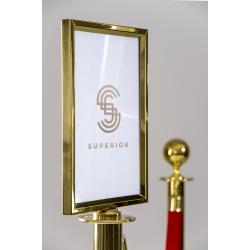 Classic Gold topskilt A4 rustfrit stl