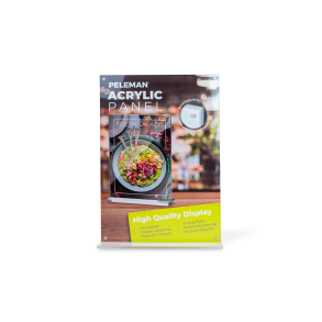 Peleman A4 akrylpanel med magnetisk stängning